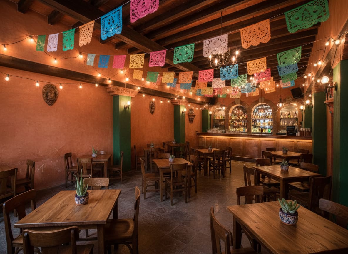 Intérieur Alma Cantina
